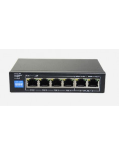 Hub/Sw Safire 4PoE + 2 RJ45...