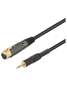 Cabo XLR fêmea 3pin -...