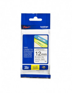 Brother Fita 12mm Branco/preto