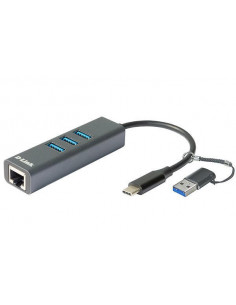 Hub D-Link USB-C/USB para...