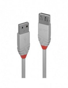 Extensão USB 2.0 Lindy, 2m,...