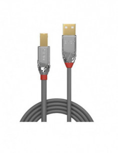 Cabo USB 2.0 Lindy A-B, 1m