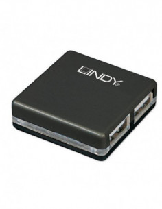 Hub USB 2.0 Lindy 4 Portas