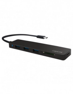 Hub USB-C LogiLink UA0312:...