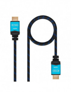 Cabo HDMI Nanocable, 2m,...