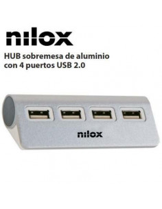 Hub USB Nilox NXHUB04ALU2:...