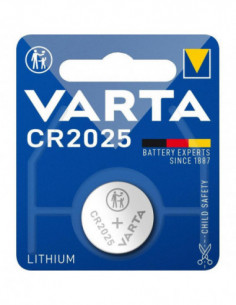 Pilha Botão Varta CR2025:...